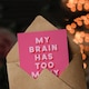 image 3 of My Brain Has Too Many Tabs Open Pink Funny Greeting Card