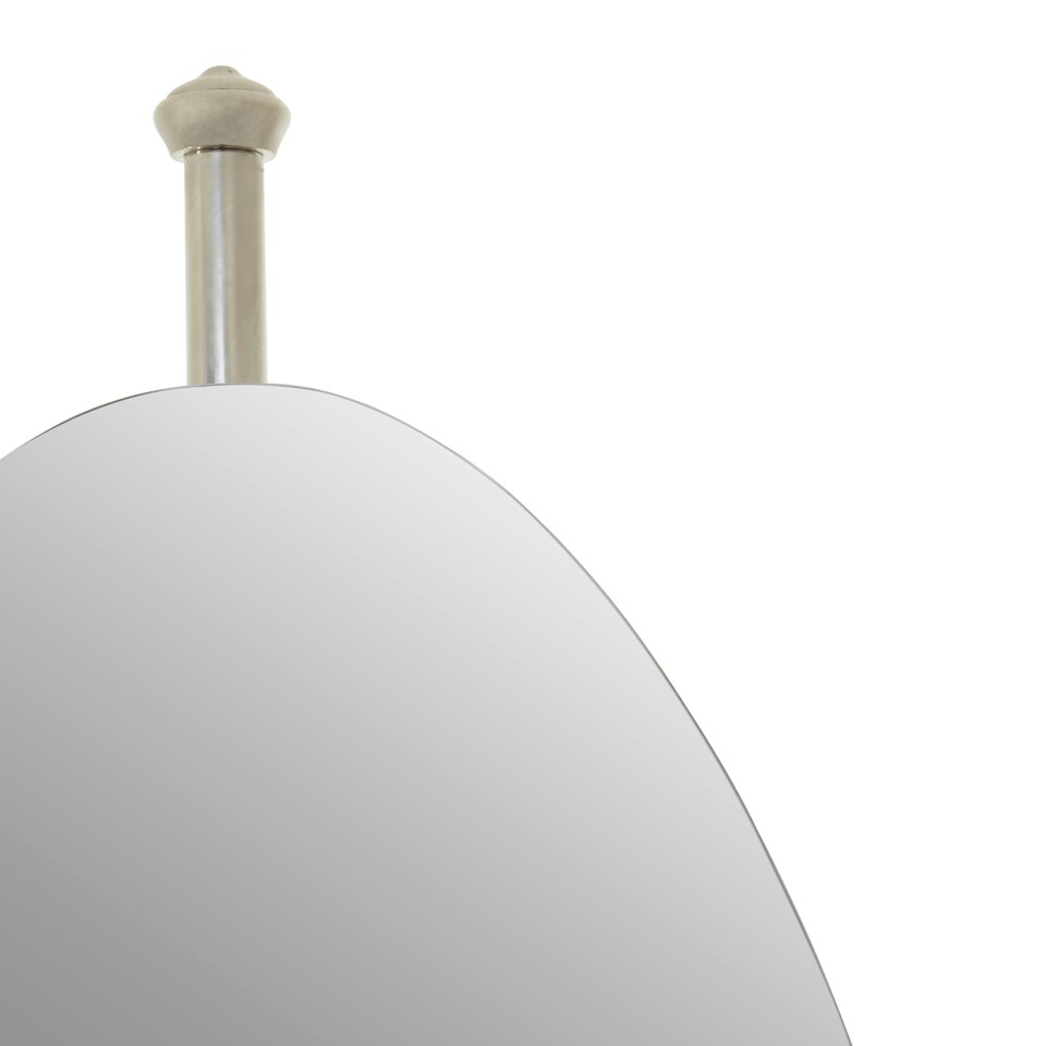 image 1 of Interiors By Premier Stylish Design Oval Mirror, Mid Century Hallway Mirror, Elegant Modern Mirror, Reflective Surface Mirror Silver