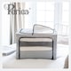 image 2 of Periea ‘Beau’ Folding Collapsible Stackable Fabric Home Storage Boxes with Steel Frames (Metallic Floral, Compact)
