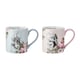 image 1 of Mikasa Alice in Wonderland Mug Set Bone China 380ml Set of 2 | Multi | 2