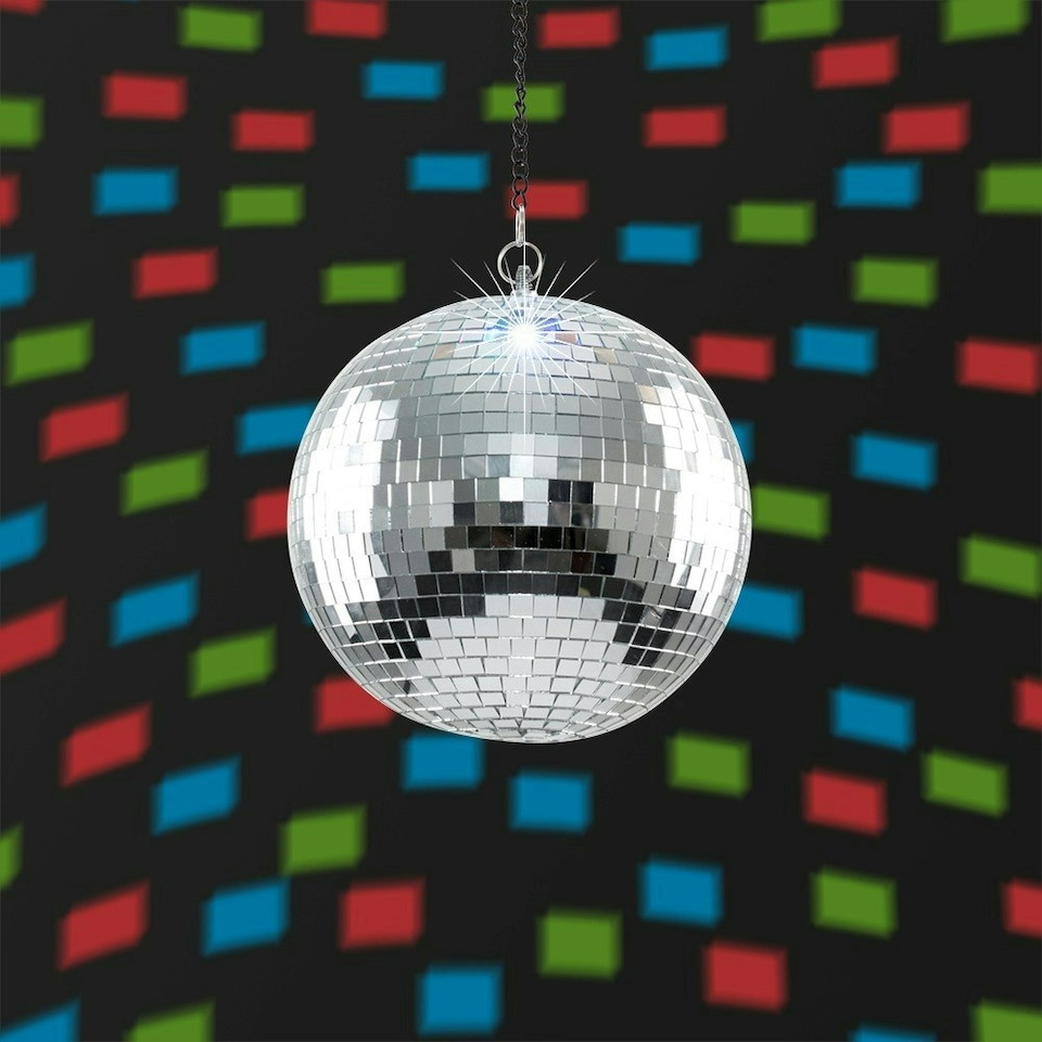 image 1 of ValueLights Disco Ball Silver Ceiling Light Pendant
