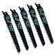 image 1 of 150mm Reciprocating Saw Blade 5 TPI Cutting Wood Plastic Sharp Fast Cut 5pk