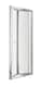 image 1 of Balterley Contemporary Bi-Fold Shower Door Glass | Silver | Chrome | 1