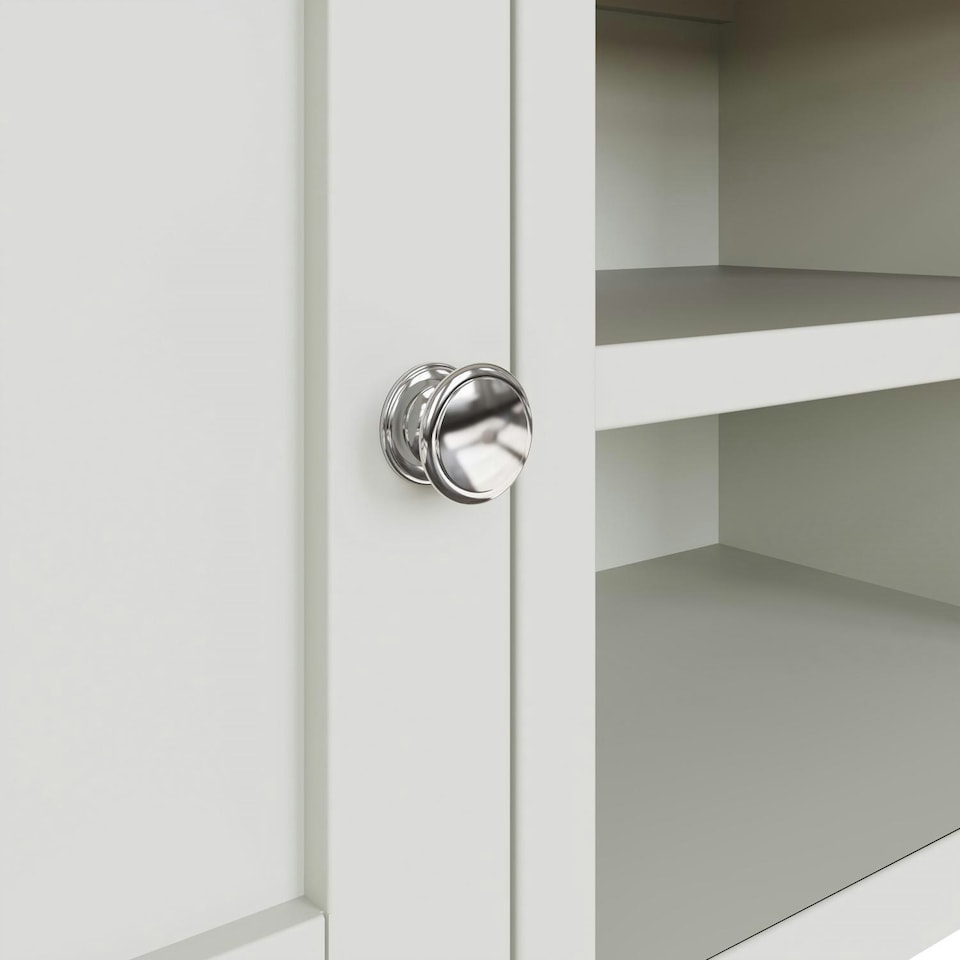 image 1 of Taberno Oak 2 Door TV Unit Linen White White