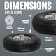 image 2 of Pneumatic Sack Truck Tyre 10' Wheel For Wheelbarrows Carts Hand Trucks