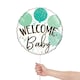image 2 of Welcome Baby Green Balloons Round ECO Foil Helium Balloon 46cm / 18 in