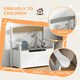 image 4 of AIYAPLAY 2 in 1 Toy Box for Kids with Safety Lid for Bedroom, Nursery Grey | 68.5L x 34W x 58Hcm