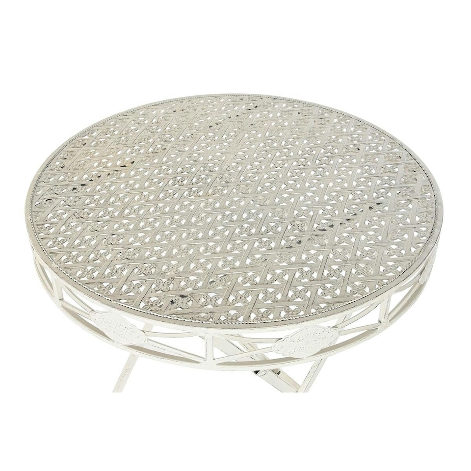 image 1 of Dining Table Home ESPRIT White Metal 70 x 70 x 73 cm N/A