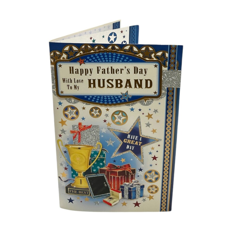 image 1 of To My Husband Trophy And Gift Design Father's Day Boxed Card