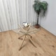 image 6 of Dining Table Clear Glass Kitchen Place for 4 Seats, Dining Table Only (Clear H 75 x L 100 x W 100 cm) | Clear
