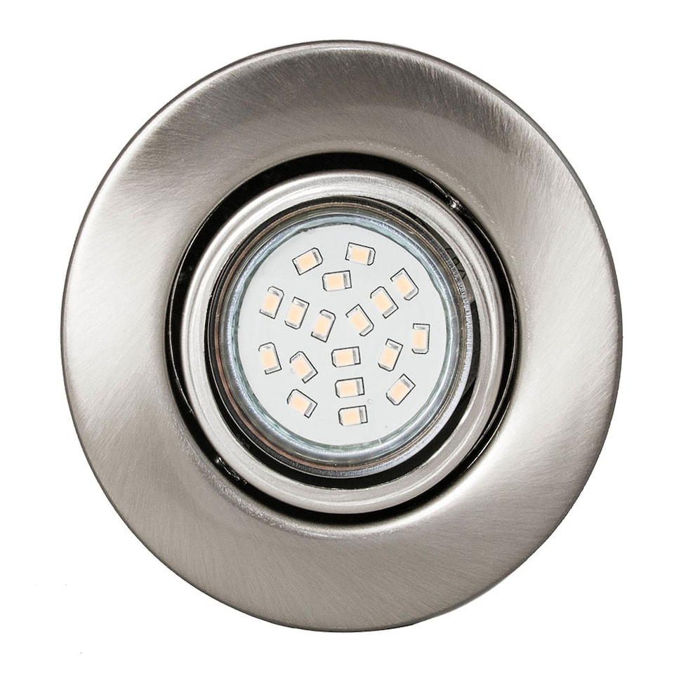 image 1 of Satin Chrome GU10 Floor or Table Lamp Uplighter with Tilt Capability | Silver