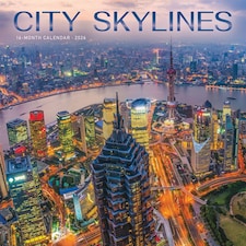 City Skylines Calendar 2026, Wall Calendars, Month To View, Travel, Gift