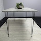 image 4 of Modern Grey Rectangular Dining Table with Hairpin Legs  Compact Kitchen & Dining Room Table (L140) Grey