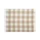 image 1 of MidOcean Quet Mohair Chequered Blanket - Beige - 152cm x 127cm | Brown