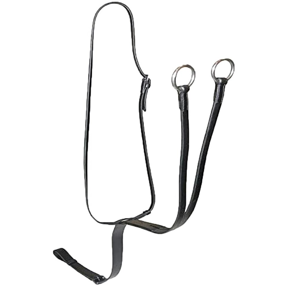 image 1 of Whitaker Lynton Leather Running Martingale - Black - Pony