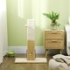 image 7 of PawHut 79cm Jute Scratcher Climber with Toy, Self Grooming Brush, Beige