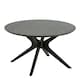 image 1 of I_Duncan Round Coffee Tablein Black 80x45cm