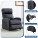image 3 of MCC Direct Push Back Chair Faux Leather Reclining Pushback Armchair Sofa