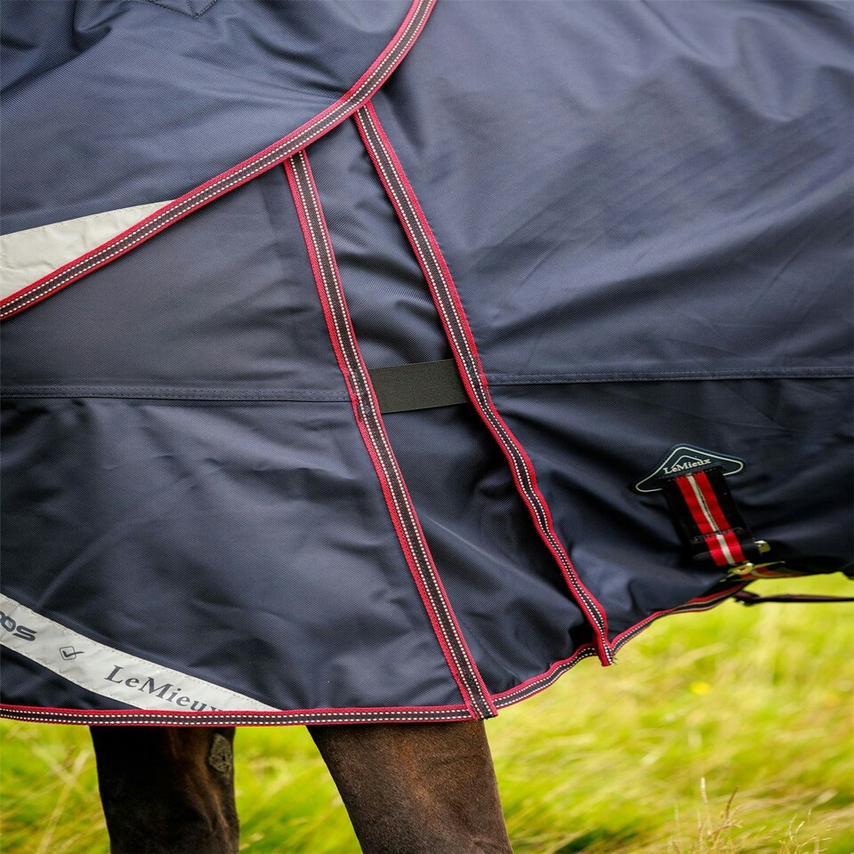 image 1 of LeMieux Kudos Thermo Layer Turnout Rug 300g Blue | 6ft 6