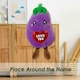 image 4 of Aubergine Soft Toy Cute Plushie Huggable Cuddly Stuffed Toy 20cm Purple