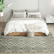 image 2 of HOMCOM Easy-Cleaning Machine Washable Rug for Patio, Garden, Grey Grey
