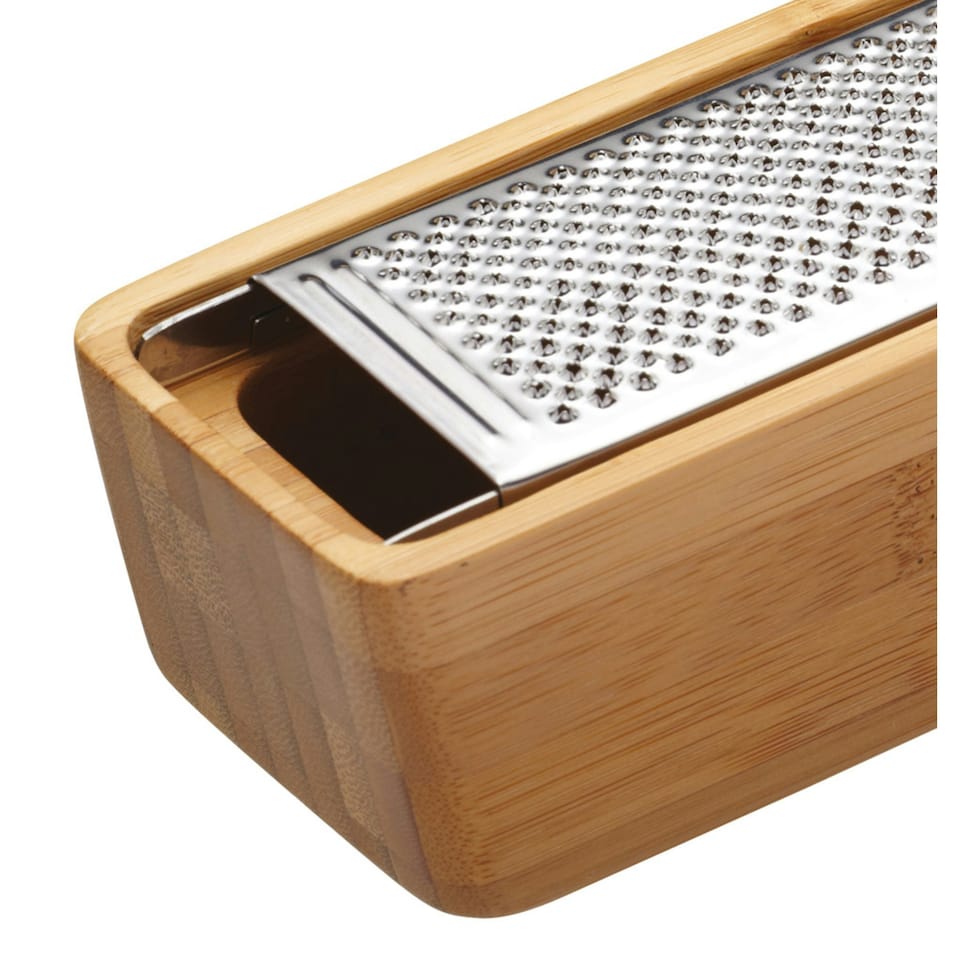image 1 of KitchenCraft Grater Wood Bamboo Italian