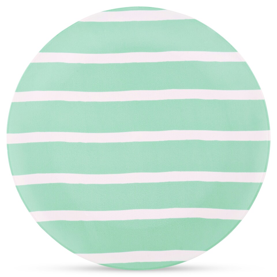 image 1 of 10 Inch Dinner Plates Set of 4 Recycled Plastic Set Green