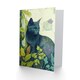 image 2 of Russian Blue Cat Bright Modern Art Nouveau Art Card
