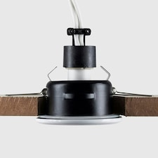 ValueLights Pack of 6 Bathroom/Shower/Soffit IP65 Rated White Recessed Ceiling Downlights Complete 5w LED Bulbs 3000K Warm White