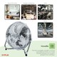 image 2 of Oypla Electrical 12" Inch Chrome 3 Speed Floor Standing Gym Fan Hydroponic