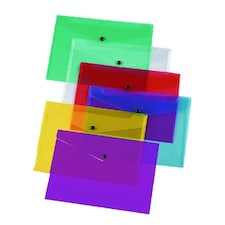Q-Connect Polypropylene Document Folder A4 Assorted (Pack of 12)