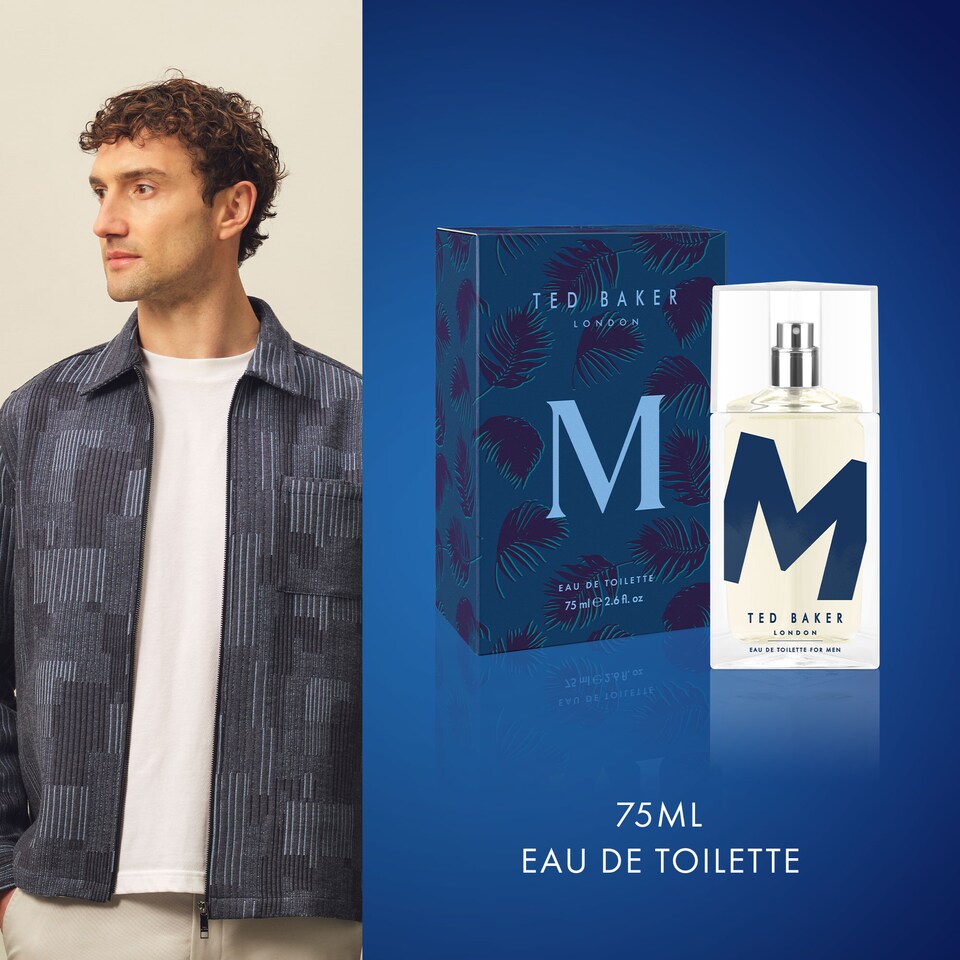 image 1 of Ted Baker M and W EDT Bundle, Woman and Man Eau De Toilette, Includes M with Unique Notes of Tonka Bean and Musk, W with Notes of Fig Leaf, White Peony and Violet, 2 x 75ml | Black | 2