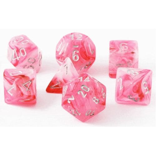 Ghostly Glow Pink/Silver Poly 7 Set - Brand New