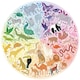 image 2 of Ravensburger Circle of Colours Animals 500 Piece Jigsaw Puzzle with Poster Age 10+