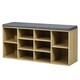 image 1 of COSTWAY Wooden Shoe Bench Shoe Storage Organizer N/A