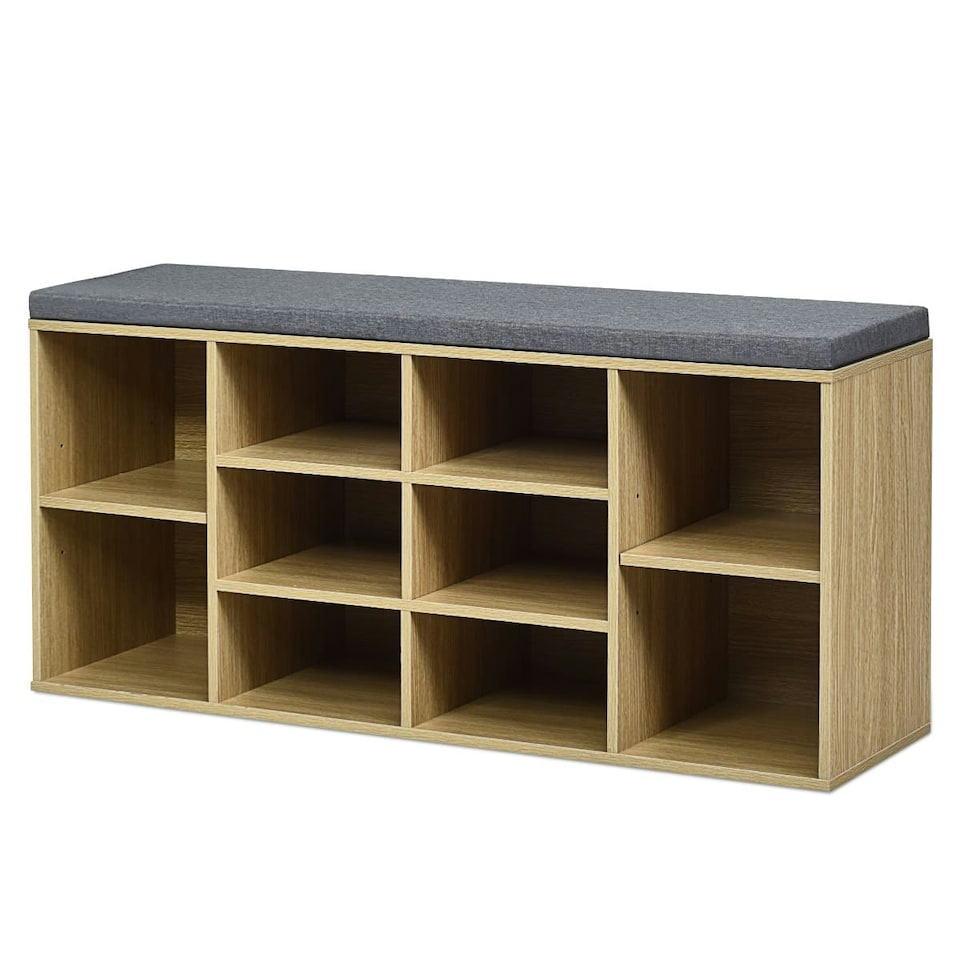 image 1 of COSTWAY Wooden Shoe Bench Shoe Storage Organizer N/A