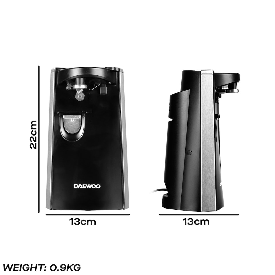image 1 of Daewoo 3-in-1 Electric Can Opener Bottle Opener & Kitchen Knife Sharpener