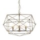 image 2 of Interiors by Premier Hexagonal Chandelier Silver