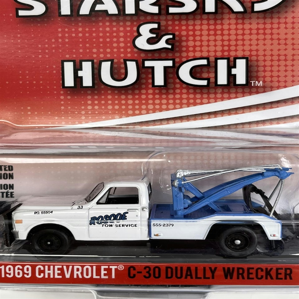 image 1 of Starsky & Hutch 1969 Chevrolet C30 Dually Wrecker 1:64 Greenlight 44955B