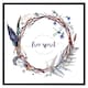 image 2 of Watercolour boho wreath (Picture Frame) Brown | XL