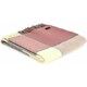 image 1 of Lifestyle Block Check Throw/Blanket - Charcoal/Dusky Pink