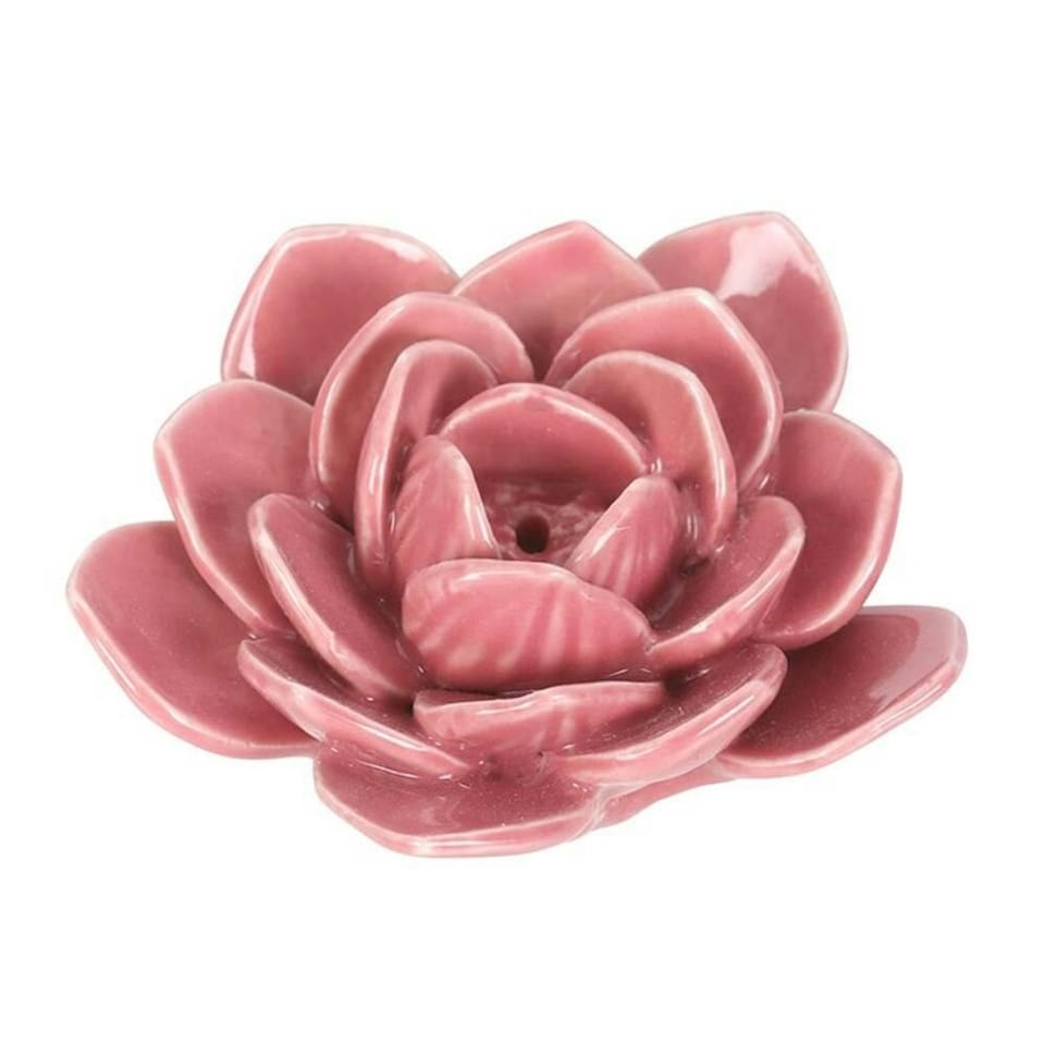 image 1 of Something Different Pond Dipping Water Lily Incense Stick Holder - Pink - One Size