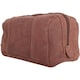 image 3 of Leather Travel Holiday Work Wash Bag with Distressed Look Brown