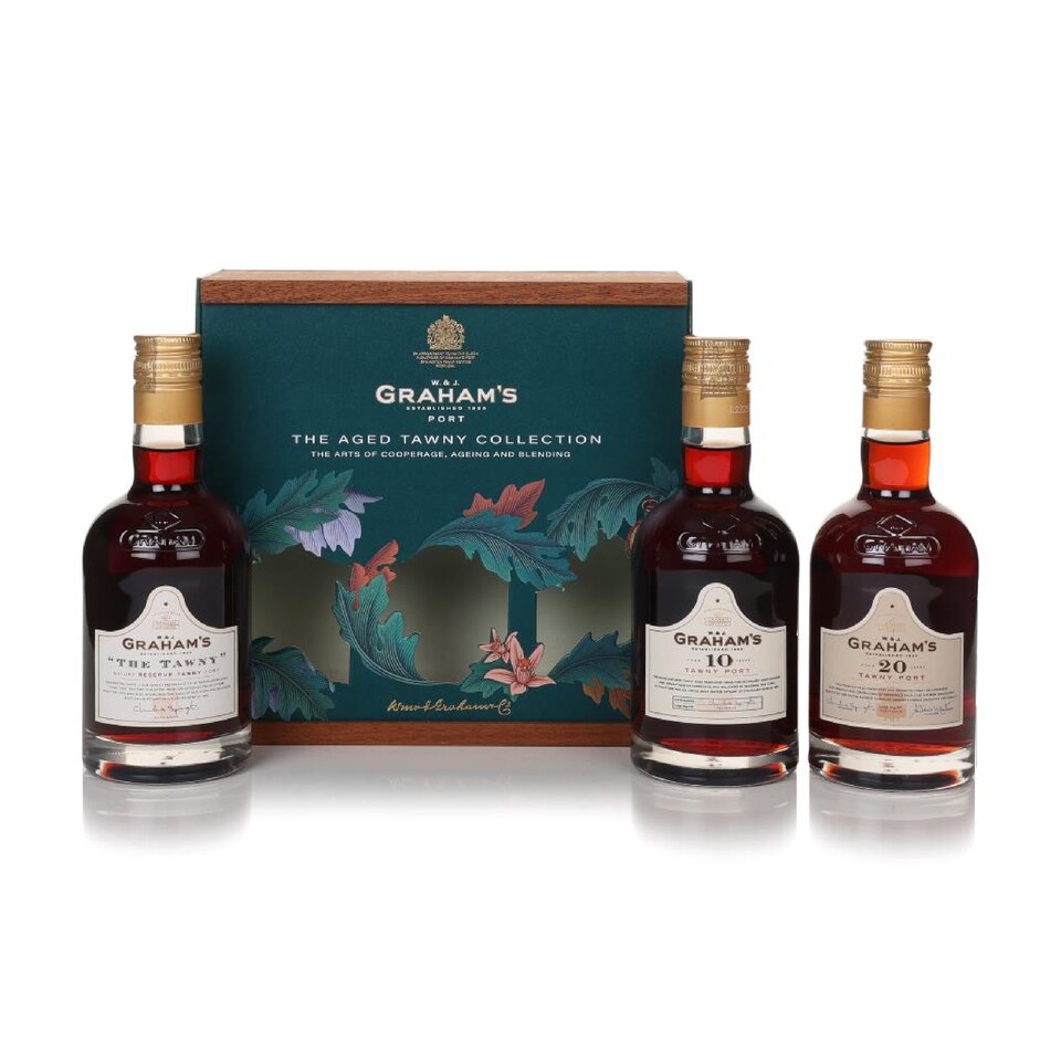 image 1 of Graham's - Aged Tawny Collection Port Gift Pack | Multi | Graham's - Tawny Selection - 20 year old Port 20cl x 3 20% ABV Gift Pack | 1
