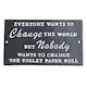image 1 of Gifts Direct 2 U Metal Wall Sign Change The World