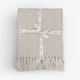 image 1 of Large Cotton Chevron Herringbone Sofa Throw Blanket - 150 x 200cm | Brown | Beige | One Size | 1