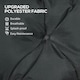image 8 of Outsunny 3 Seater Garden Bench Cushion Outdoor Seat Pad with Ties Black | Black | 3 Seater