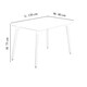 image 7 of Halo 4 or 6 seating Dining Table Single, White White