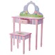 image 1 of Teamson Kids Magic Garden Play Vanity Table and Stool Set