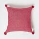 image 3 of Homescapes Porto Handwoven Red Geometric Kilim Cushion - 45 x 45 cm Red